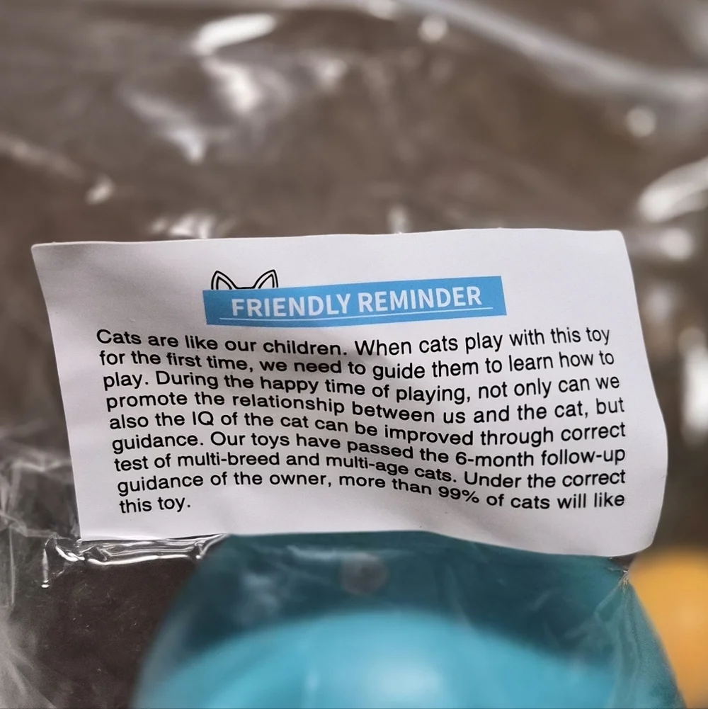 Blue and Yellow Cat Toy